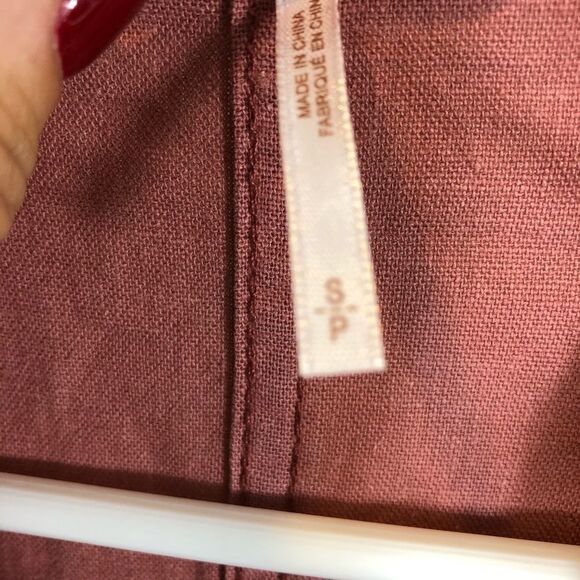 Free People Linen Blend One‎ Button Jacket Salmon S - Picture 8 of 12